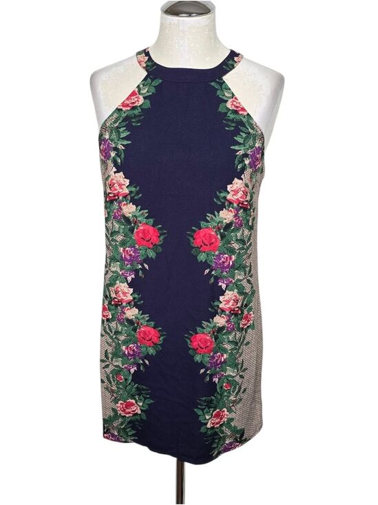 one clothing Dresses & Skirts - One Clothing Floral Mini Dress Blue Red Green Purple S